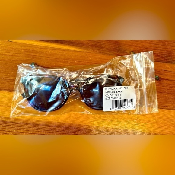 NWT Rachel Zoe Sierra Designer Sunglasses in Purtt, Size 53-20-142 - Picture 6 of 7